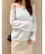 【WEB限定カラーあり】シアーモヘヤルーズプルオーバー