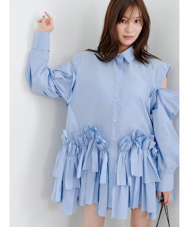 リボンシャツ
