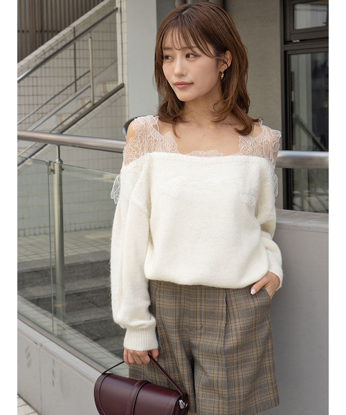 レーストリミングニットプルオーバー｜スナイデルの通販｜&mall