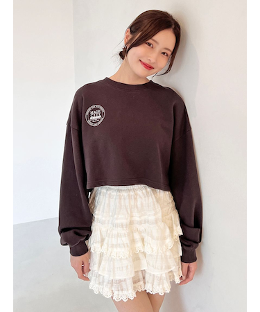 【NUTMEG】コラボクロップドTシャツ