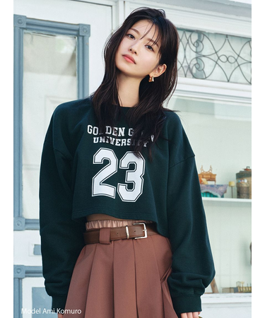 【NUTMEG】コラボクロップドTシャツ