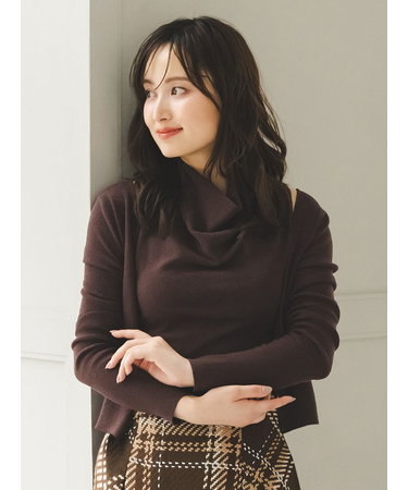 ノースリーブニットアンサンブル