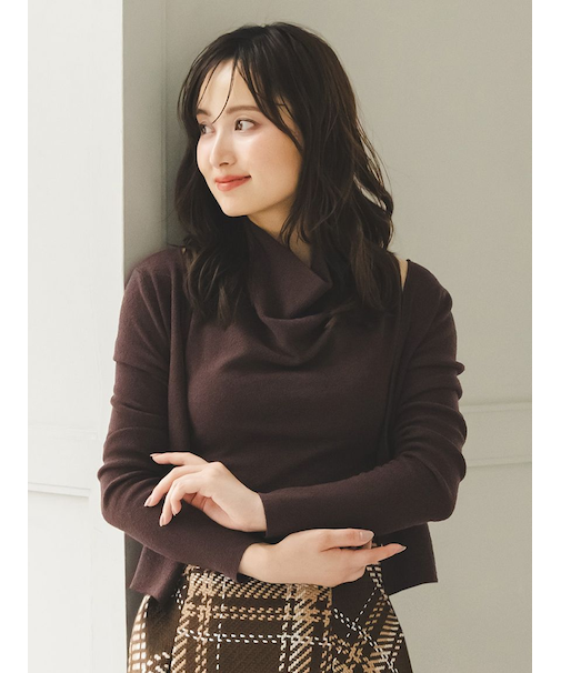 ノースリーブニットアンサンブル