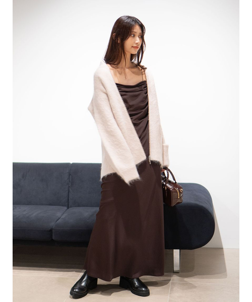 ドレープナローキャミワンピース｜スナイデルの通販｜&mall