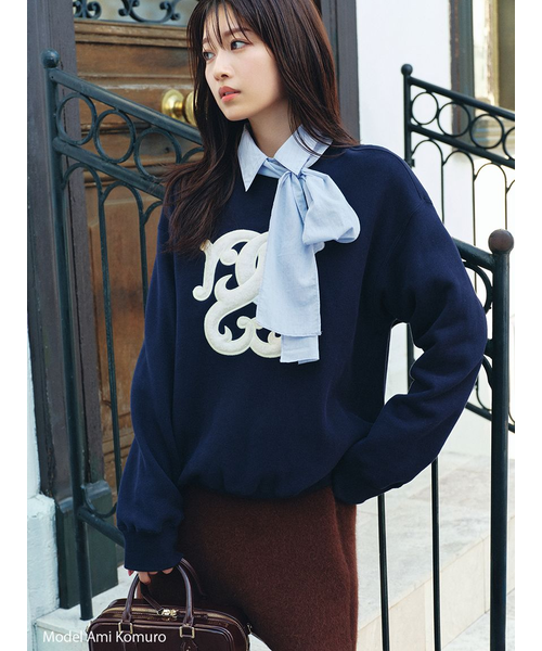 スナイデル 【WEB限定/ボアコレクション】ロゴモチーフスウェット LPNK WEB限定/ボアコレクション】ロゴモチーフスウェット｜スナイデルの通販