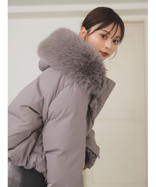 【WEB限定カラーあり】西川フードファーショートダウン