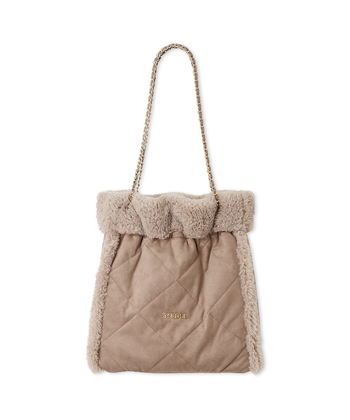 WEB限定/ボアコレクション】キルティングチェーンバッグ WEB限定/ボアコレクション】キルティングチェーンバッグ