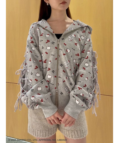 HELLO KITTY】レースアップパーカー｜スナイデルの通販｜&mall