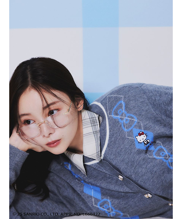 【HELLO KITTY】アーガイルカーディガン