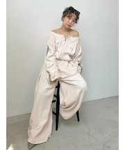 【SNIDEL/NUTMEG】ワイドタックスウェットパンツ