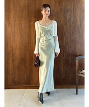 キャミワンピースモヘアカーディガンセット