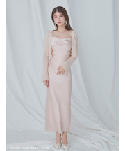 キャミワンピースモヘアカーディガンセット