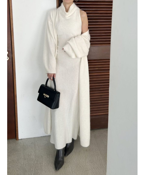 【HIGH QUALITY】メリノウールアメスリニットワンピース