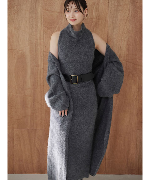 フォックスウールレースヘムワンピース｜フレイアイディーの通販