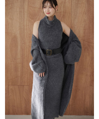 【HIGH QUALITY】メリノウールアメスリニットワンピース