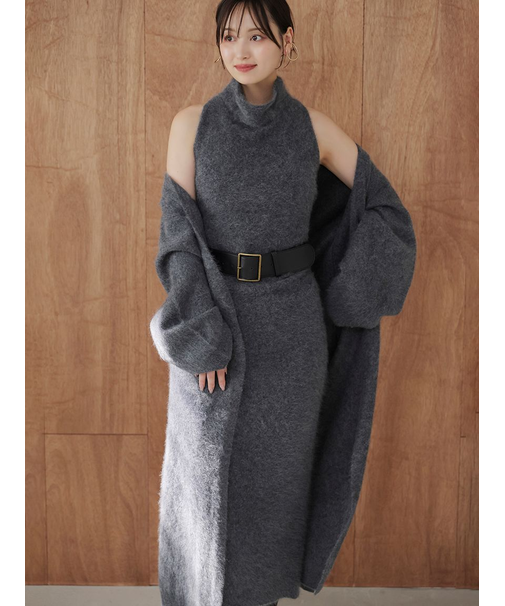 【HIGH QUALITY】メリノウールアメスリニットワンピース