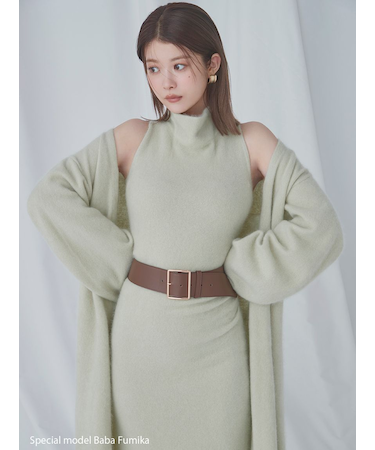 【HIGH QUALITY】メリノウールアメスリニットワンピース