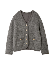 ファーライクミドルニットジャケット