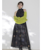 Sustainableフラワーモチーフワンピース×ボレロセット