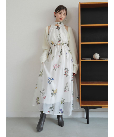 Sustainableフラワーモチーフワンピース×ボレロセット