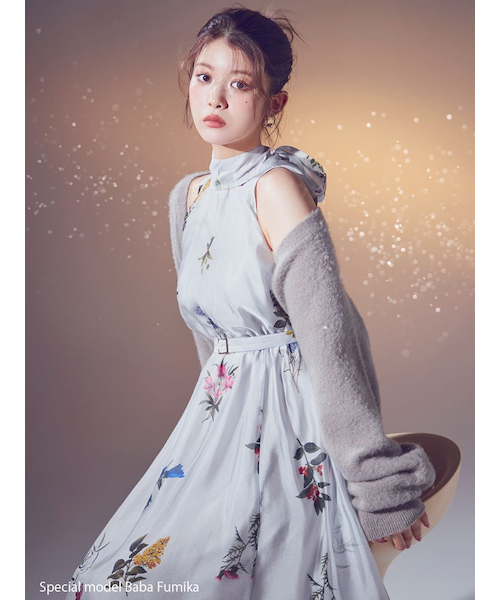 Sustainableフラワーモチーフワンピース×ボレロセット｜スナイデルの