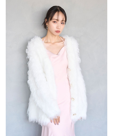 シャギーカーディガン