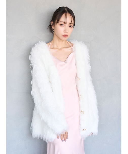 シャギーカーディガン