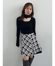 2wayクロップドハイネックプルオーバー