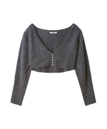 【HIGH QUALITY】ファインメリノウールショートカーディガン