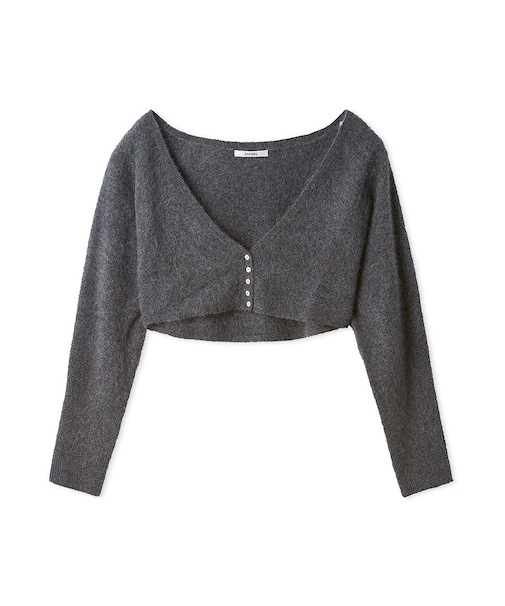 【HIGH QUALITY】ファインメリノウールショートカーディガン