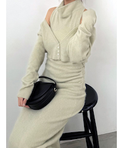 【HIGH QUALITY】ファインメリノウールショートカーディガン