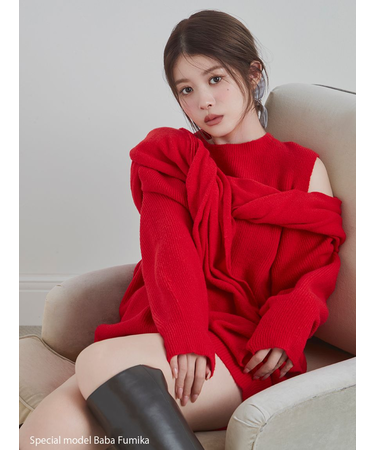 ディフォメーションニットプルオーバー