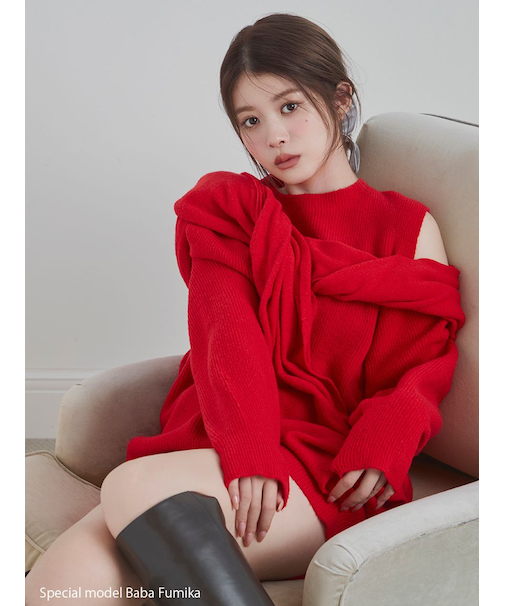 ディフォメーションニットプルオーバー