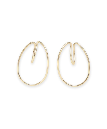 ラウンドフープイヤーカフ