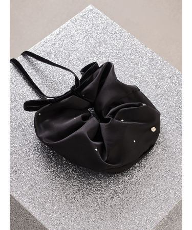 ベロアリボン付きシュシュ