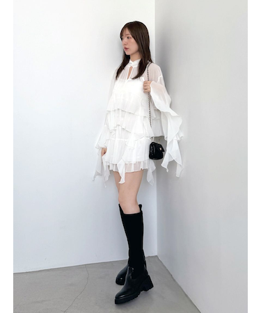 リップルラインブラウス