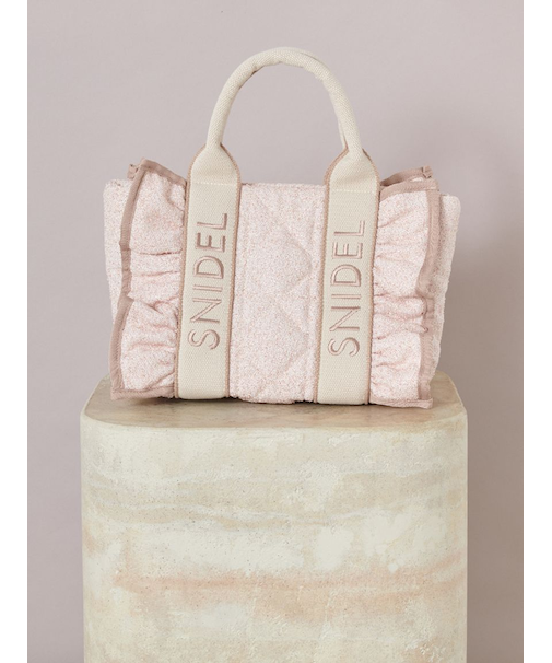 フリルキルティングロゴバッグ