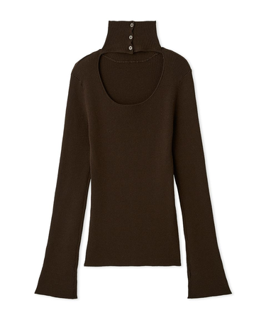 2wayハイネックプルオーバー