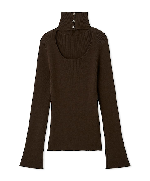 2wayハイネックプルオーバー