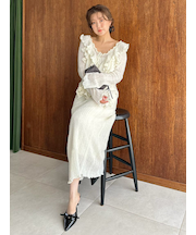 ロングニットスカート