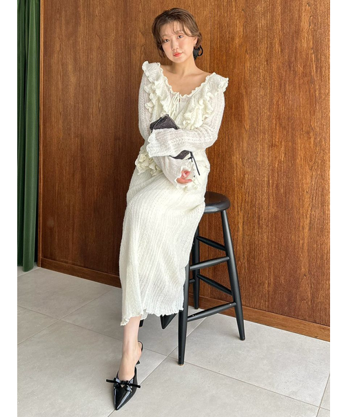 ロングニットスカート