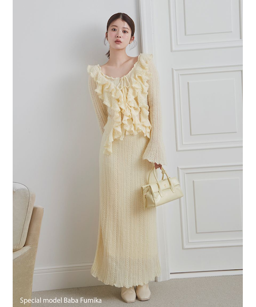 ロングニットスカート