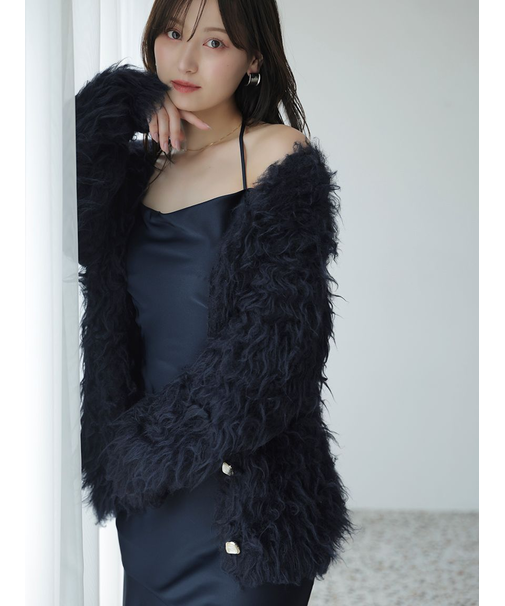 サテンマーメイドキャミワンピース