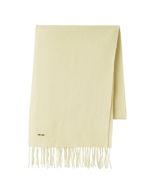 カシミア混ロングリボンマフラー