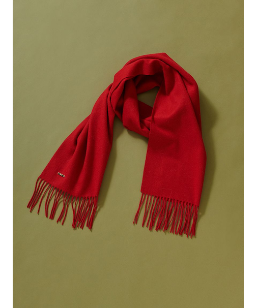 カシミア混ロングリボンマフラー