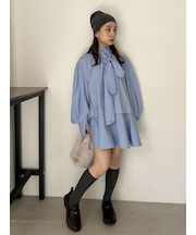 Sustainableバリエボリュームチュニックブラウス