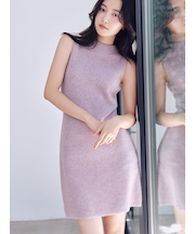 ラクーン畦ノースリミニワンピース