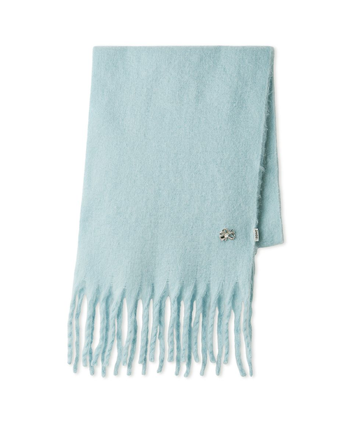 ブローチ付きマフラー