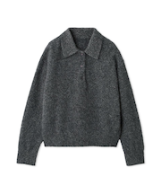 【HIGH QUALITY】フォックスカシミヤニットポロ