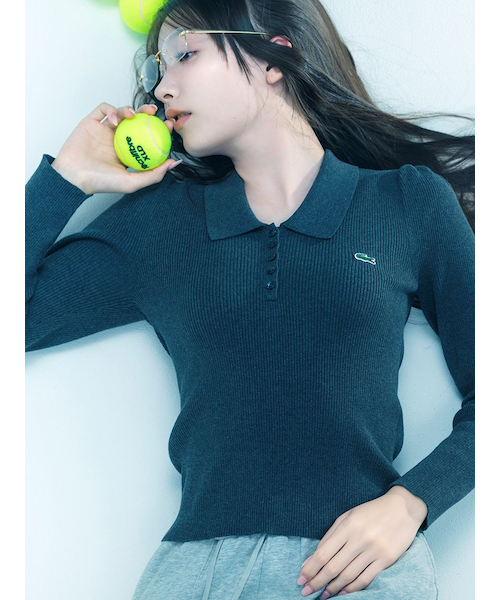 LACOSTE/ポロリブニット｜スナイデルの通販｜&mall（アンド